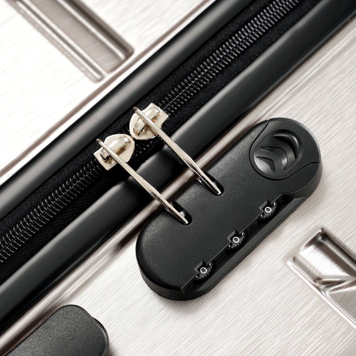 Hardshell Luggage Set 3 Piece, Durable ABS+PC Travel Suitcase with